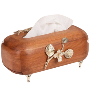 Premium Quality Modern Design Natural Wooden <b>Tissue</b> Box Economically Priced Kitchenware Accessory Organizer <b>for</b> Table Top Use - Product Image 3