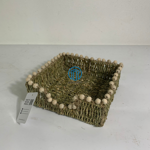 Servilletero Vintage tejido a mano Servilletero de restaurante de algas marinas naturales Fabricante en Vietnam - Product Image 2