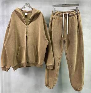 เสื้อวอร์มผู้ชายผ้าฝ้าย100% ใหม่สีทึบน้ำหนักเบา, เสื้อวิ่งจ๊อกกิ้งไซส์ใหญ่พิเศษ - Product Image 5