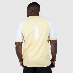 T-shirt raglan à manches 3/4 en coton de base contrasté avec couleurs personnalisées pour hommes - Product Image 2