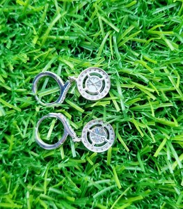 925 <b>Sterling</b> <b>Silver</b> White Moissanite Earring <b>Stud</b> ,Beautiful Earring Study ,Gift for Bridal Earrings Anniversary and Birthday. - Product Image 5