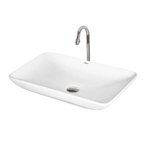 Lavabo de mesa ecológico de cerámica de Color blanco de lujo de nuevo diseño moderno con certificación ISO/CE para uso doméstico en hoteles - Product Image 1