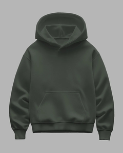 Sweat à capuche en molleton mélangé de coton surdimensionné 450-500 Gsm Basics pour hommes hiver Streetwear pulls à capuche fabricant - Product Image 3