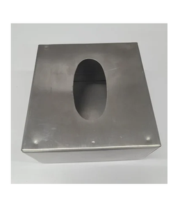 Caja de pañuelos personalizada de alta calidad de acero inoxidable soporte de cubierta de caja de pañuelos para accesorios de baño - Product Image 1