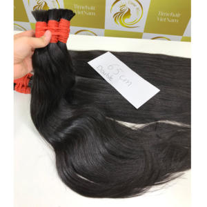 Longs 70cm Double Cheveux Russe Slave Super Qualité Naturel Noir et Vietnamien 100% Paquets de Cheveux Couleur Personnalisée pour Extensions - Product Image 3