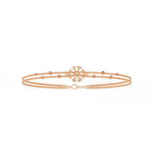 Offre Spéciale 14K Or Rose D Couleur VVS 1mm/2mm Bracelet En Diamant Naturel À La Mode Brillant Floral Bracelet Or Blanc Matériel - Product Image 6