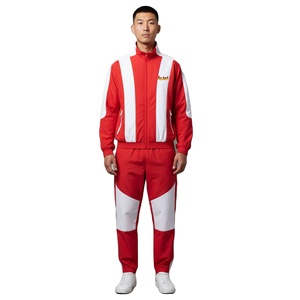 Men Windbreaker <b>Tracksuit</b> Breathable Athletic Outfit Lightweight Sports Jacket Comfortable Jogger Pants Outdoor Running - Product Image 1