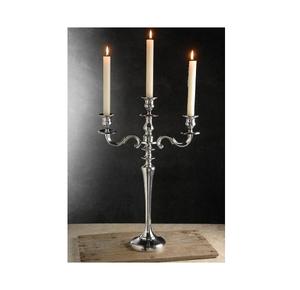 Candelabros de aluminio de color plateado, candelabros decorativos de tamaño y forma personalizados para uso en eventos de boda - Product Image 1