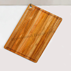 Planche à découper Deep Juice Groove Planche à découper de grande taille en bois d'acacia massif Fournisseur en vrac avec facile à accrocher à un prix abordable - Product Image 2