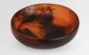 ชามสลัดเรซินใส่อาหารปลอดภัยทำด้วยมือเป็นมิตรกับสิ่งแวดล้อมพร้อมลวดลายหมุนหินอ่อนและน้ำสำหรับใช้ในงานปาร์ตี้โดยงานฝีมือเสี้ยว - Product Image 5