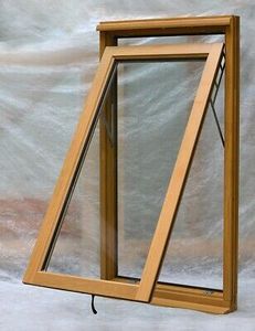 Fenêtre à suspension supérieure automatique avec cadre en alliage d'aluminium à double verre Low-E Modèle d'ouverture verticale Style ouvert pivotant - Product Image 4