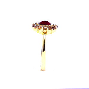 Anillo de Plata de Ley 925 Chapado en Oro con Piedra de Cianita, Joyería Clásica para Mujer, Regalo de Aniversario o Compromiso - Product Image 5