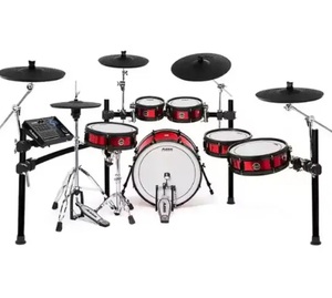 TODOS LOS NUEVOS V-Drums 2017 Juego de tambores electrónicos de 5 piezas Cabezas de tambor de piel de oveja Cámara de tambor de álamo Estante de aluminio Almohadilla de patada de aluminio Nuevo - Product Image 2