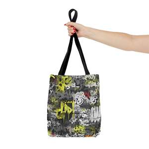 Borsa tote in tela con graffiti da donna - Product Image 4