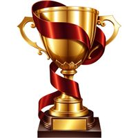 Trophée en métal artistique hautement poli avec détails artisanaux idéal pour reconnaître les champions dans les grands tournois