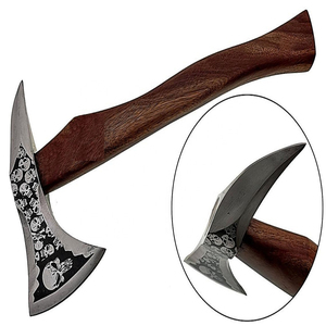 Wholesale Customized Top Quality OEM ODM Service Handmade Carbon Steel <b>Axe</b> with Beautiful <b>Wood</b> Handle Design Industrial Grade - Product Image 5