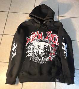 100% Cotton Puff Printed Hoodies for Man Full Zipper Face Printed Long Sleeve With Full Customization basics cotton blended - Product Image 3
