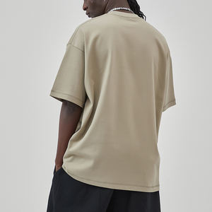 Camiseta extragrande con hombros caídos Camiseta extragrande de algodón 100% Camiseta unisex de alta calidad para hombre - Product Image 3