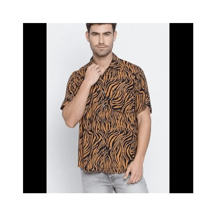 Professional Dealer of Superlative Quality Customized Full Sleeve Daily Ware Animal Print Shirts for Men