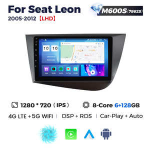 NaviFly Écran tactile Android Qled Wifi le plus récent pour <span class=keywords><strong>Seat</strong></span> <span class=keywords><strong>Leon</strong></span> 2005-2012 avec Car Play Android Auto - Product Image 2