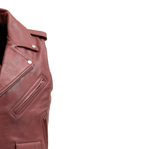 Chaleco de Cuero Casual Personalizable para Hombre, Impermeable, Cortavientos y Transpirable, para Motocicleta, Servicio OEM, Fabricantes - Product Image 2