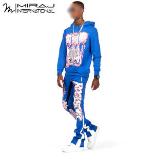 Chándales acampanados ecológicos recién llegados, la mejor tela de tacto suave, ropa cómoda para la puerta, talla grande, sólido, haga su propio diseño - Product Image 4