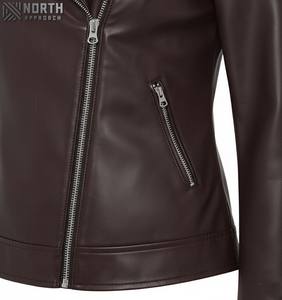 2025 Fashion <b>Women</b> Genuine <b>Leather</b> Jacket Winter Breathable Customizable Full Sleeve - Product Image 6
