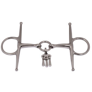 Mejilla completa con doble articulación, Productos Ecuestres de plata alemana, con boca de plata alemana y mangos de acero inoxidable - Product Image 2
