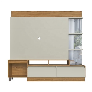 Moderno URSULA 1 puerta 2 cajones espejo soporte de TV dormitorio comedor centro de entretenimiento muebles de madera para sala de estar - Product Image 3