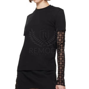 Camiseta de Verano de Doble Capa para Mujer, 100% Algodón, Transpirable, Cómoda, Calidad Profesional, Uso en Exteriores, Precio de Oferta - Product Image 3