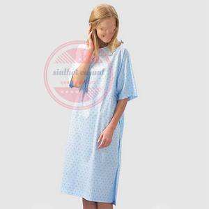 Robe de patient d'hôpital en coton unisexe de qualité supérieure/robes de patient uniformes d'hôpital - Product Image 3