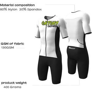 Traje de piel de ciclismo personalizado de alta calidad para hombres, transpirable, manga corta, impresión sublimada, talla grande, venta al por mayor de fábrica - Product Image 3