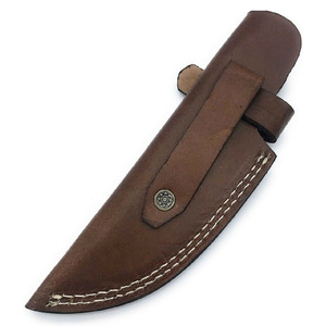 Custom Handmade Damascus Leather Bag <b>Sheath</b> CE Approved Best Selling High Quality Genuine Leather <b>Knife</b> OEM - Product Image 1
