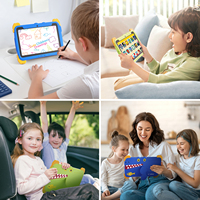C Idea Fabricante 10,1 Pulgadas Tablet Android Quad Core 8GB + 512GB WIFI Educativo Kid Tablet para Niños con Funda (verde)