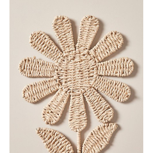 Nouveau produit de décoration murale en osier pour enfants, fleur en rotin naturel de haute qualité, décoration murale faite à la main au vietnam - Product Image 6