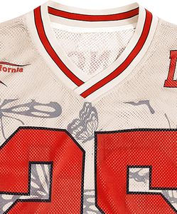 Nouveau design tendance, maillots de football américain en maille, imprimés par sublimation, streetwear, manches trois quarts, jersey surdimensionné - Product Image 5