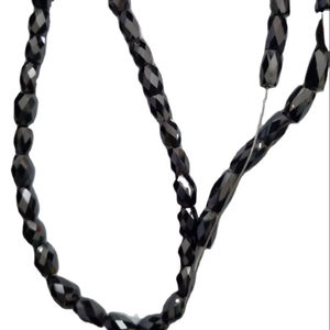 Diamante de moissanita con forma de fantasía negra Corte AAA Cuentas de moissanita sueltas Collar de cuentas de moissanita y otras joyas de diamantes - Product Image 1