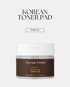 Discos de Tónico con Vitamina C Coreanos para Hidratación, Brillo y Comodidad de la Piel |   Esencial para el Cuidado Diario de la Piel - Product Image 1