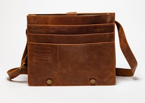 Bolso bandolera de diseño minimalista personalizado MacBook Satchel Fl grano cuero botón bordado mujer regalo de Navidad bandolera - Product Image 2