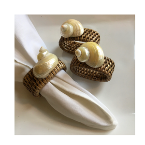 Vietnam Exportation Seashell Serviette Anneaux À La Main Naturel Shell Accessoires pour Hôtel À Manger En Gros - Product Image 6