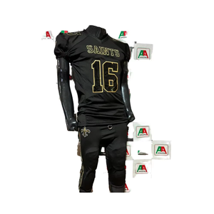 Jersey de fútbol americano bordado de talla grande transpirable estirable sublimación pantalones Pakistán hecho fotos reales hecho en fábrica - Product Image 1
