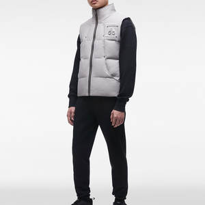 Veste sans manches pour homme en duvet, grande taille, décontractée, unie, chaude pour l'hiver, vente en gros, veste d'hiver 2022 - Product Image 2