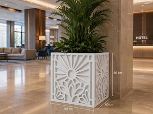 Decorative Modern Waterproof Plastic CNC Privacy Screen Room Divider Panel Quiet Arch 600 600 mm Made Germany - Product Image 3