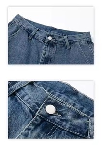 Pantalones Cortos Vaqueros Vintage de Calidad Premium para Hombre, Corte Recto, Transpirables, Ajustables, Casuales de Invierno para Adultos - Product Image 4