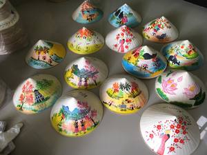 Sombrero cónico vietnamita-sombrero cónico no la Vietnam-sombrero de paja cónico de hoja de palo para decoración de boda o recuerdo de regalo - Product Image 6