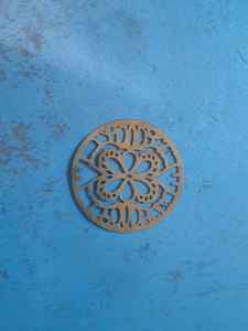 Brass Embossed <b>Metal</b> <b>Beads</b> in Disc Shapes Ideal for Use As Pendants and in Jewelry Suitable Also for Use As Conchos - Product Image 4