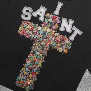 Personalizado de alta calidad de peso pesado Streetwear100 % algodón pantalla impresión Digital camisas parece impresión gráfica al por mayor hombres camisetas - Product Image 3