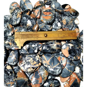 Pierre précieuse en jaspe maligano naturel, de haute qualité, paysage pittoresque indonésien, cabochon en jaspe pour la fabrication de bijoux - Product Image 5