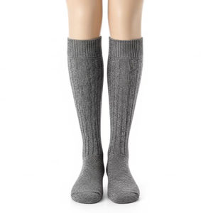 Calcetines de punto hasta la rodilla, de algodón y poliéster, tela absorbente de sudor, cómodos para uso diario, unisex, para adultos, venta al por mayor, búsqueda global, UE - Product Image 1