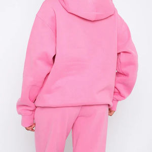 Sudadera con capucha de gran tamaño de poliéster 80% Algodón 20% para mujer, sudadera de invierno con bordado de chenilla personalizada, Sudadera con capucha personalizada - Product Image 2